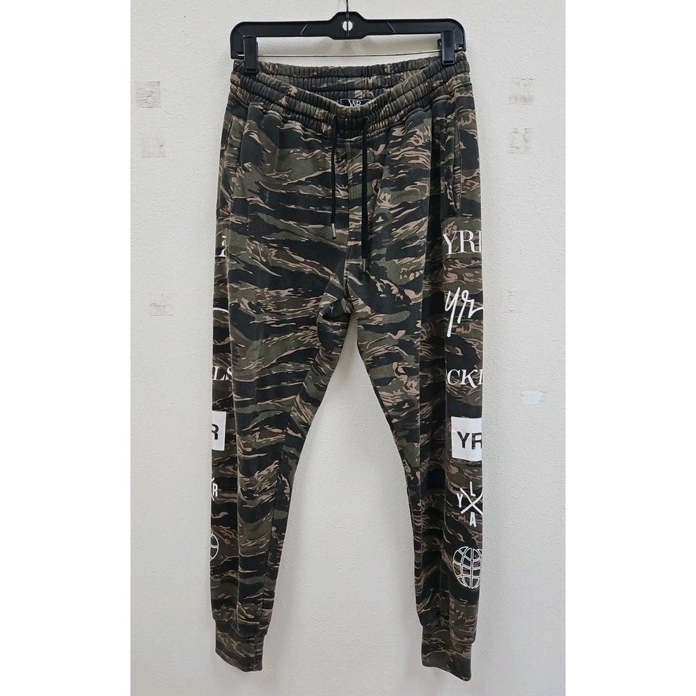 Young & Reckless Camo  Sweatpants Mens  Medium Jogger